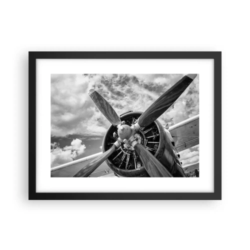 Poster în ramă neagră - Cuceritorul cerului - 40x30 cm