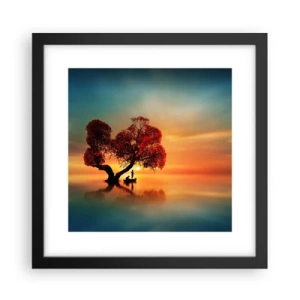 Poster în ramă neagră - Lume îndepărtată și tăcută - 30x30 cm