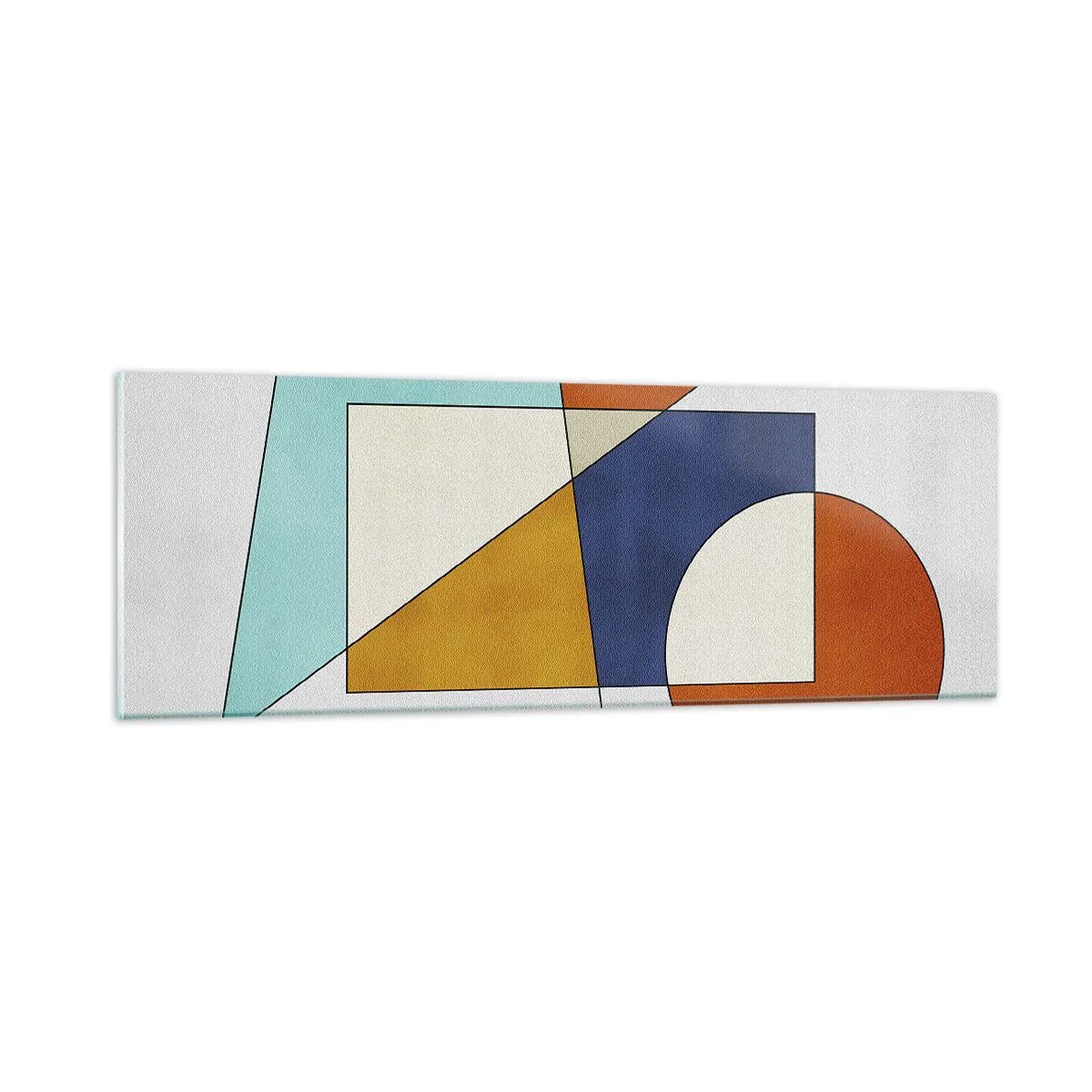 Tablou pe sticlă - Abstracție: distracție modernistă - 90x30 cm