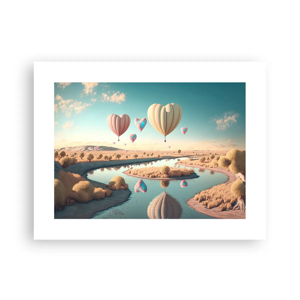 Poster - Iubirea ne înalță - 40x30 cm