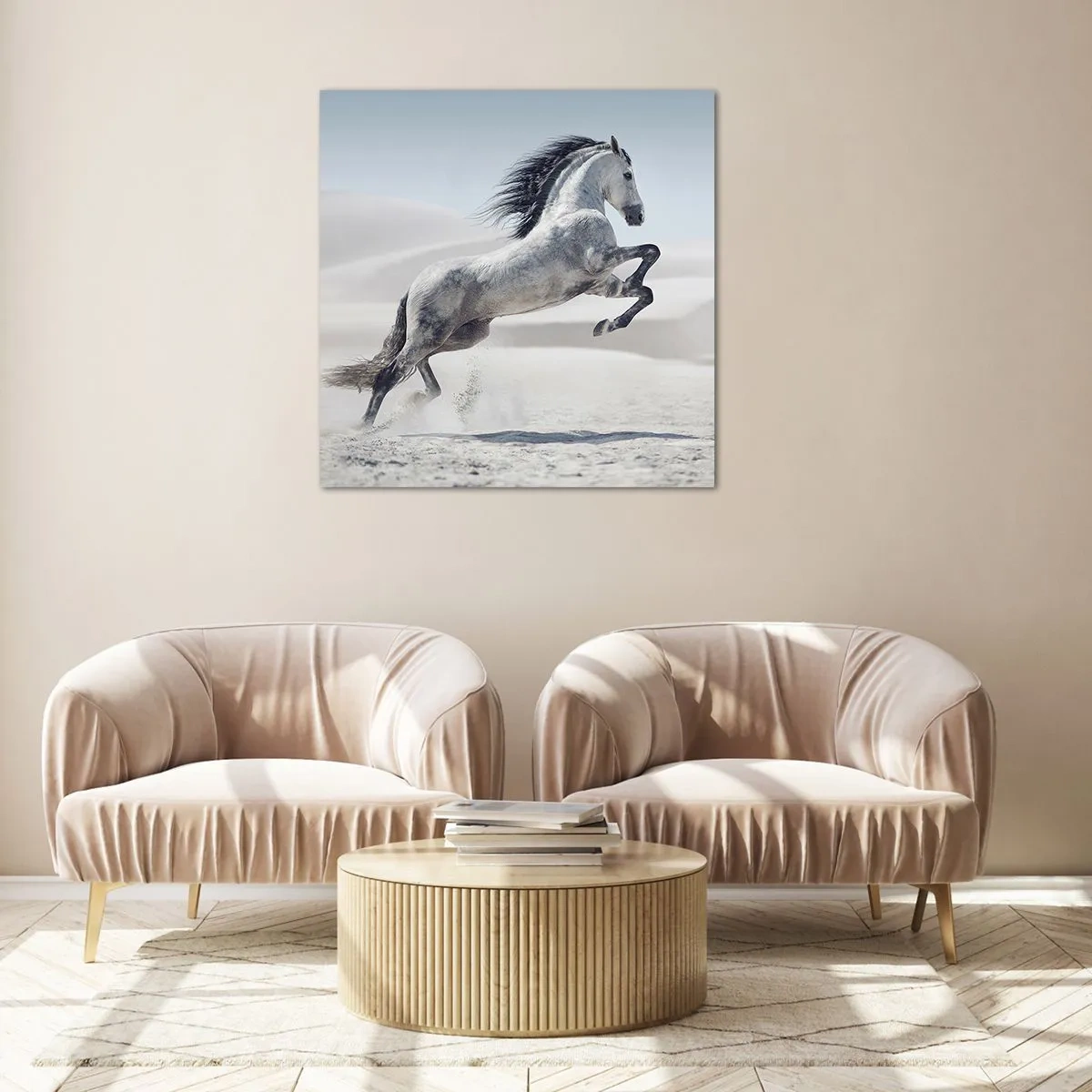 Tablou pe sticlă - Prinț arab - 60x60 cm