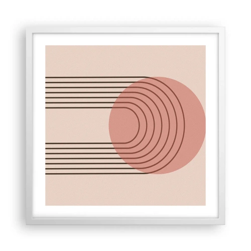 Poster în ramă albă - Atracție irezistibilă - 50x50 cm