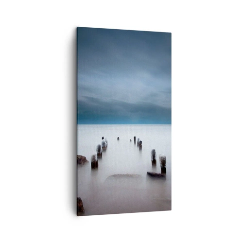 Tablou pe pânză - Un lac în ceața calmă - 45x80 cm