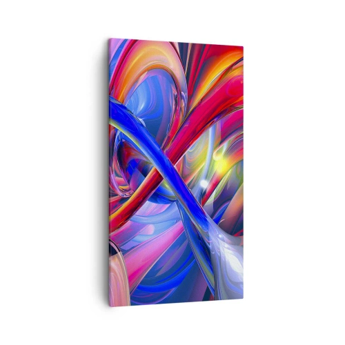 Tablou pe pânză - Dansul culorilor - 45x80 cm