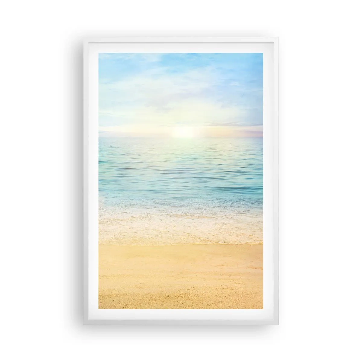 Poster în ramă albă - Marele albastru - 61x91 cm