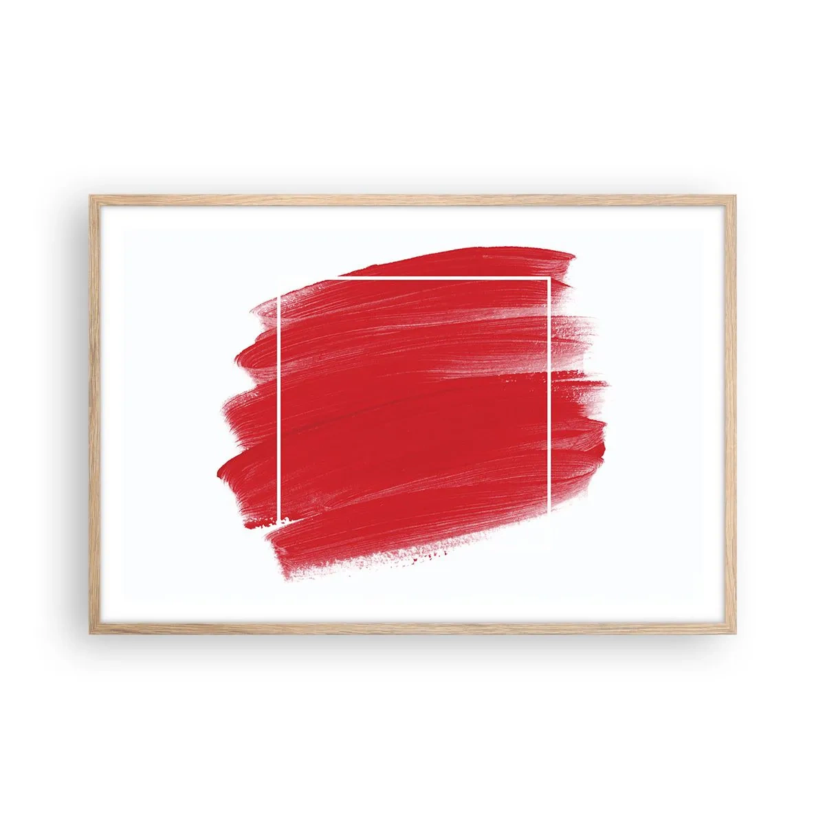 Poster în ramă de stejar deschis - În afara cadrului - 91x61 cm