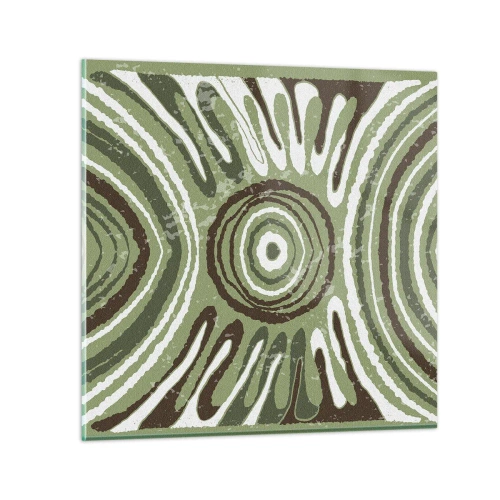 Tablou pe sticlă - Explozie de emoții - 60x60 cm