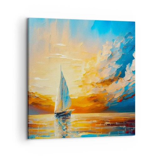 Tablou pe pânză - Navigare prin aur - 50x50 cm