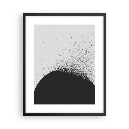 Poster în ramă neagră - Mișcarea particulelor - 40x50 cm