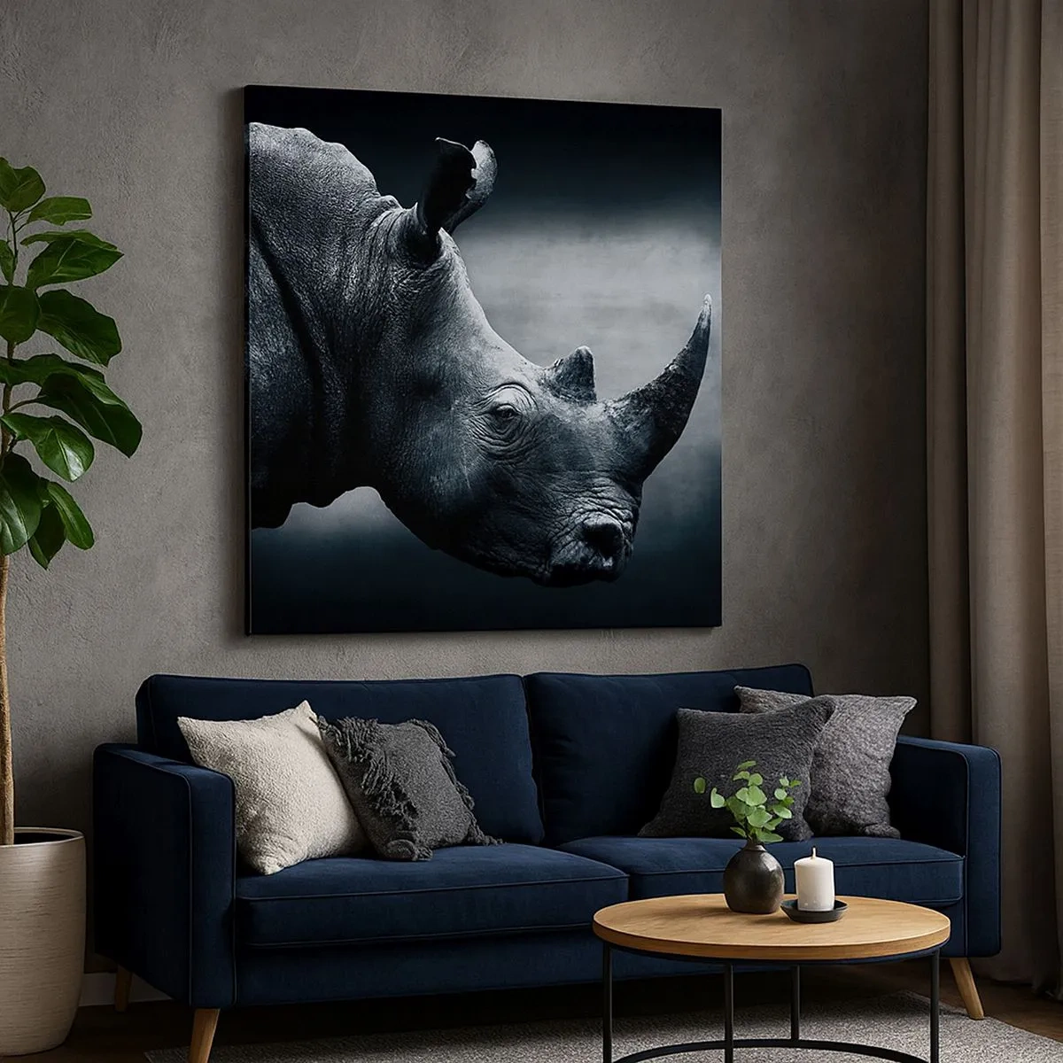 Tablou pe pânză - Profil drept - 30x30 cm