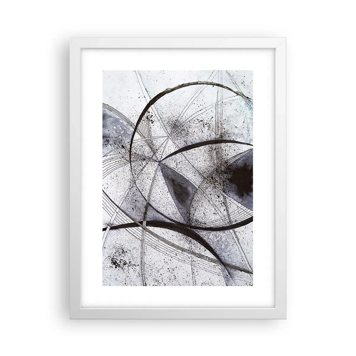 Poster în ramă albă - O fantezie futuristă - 30x40 cm