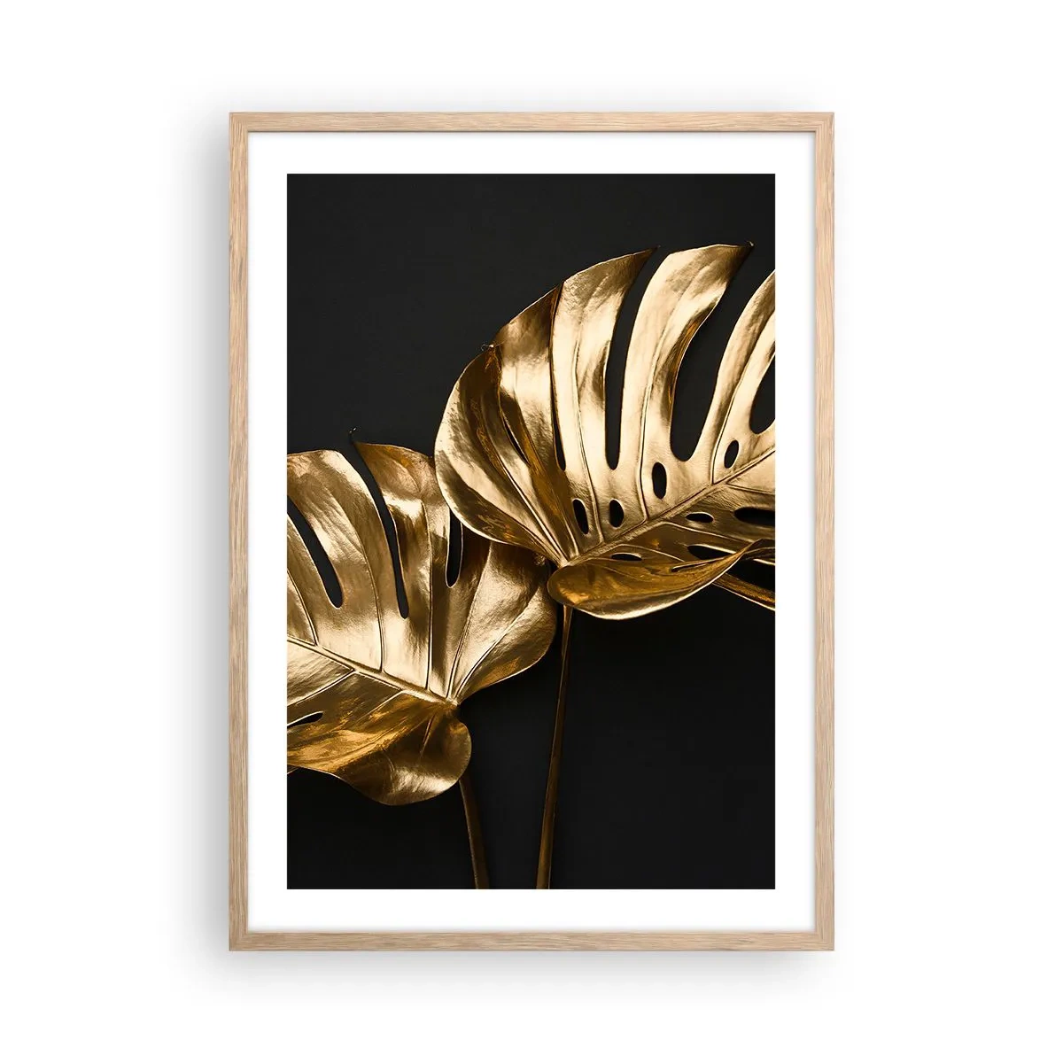 Poster în ramă de stejar deschis - Comorile naturii - 50x70 cm