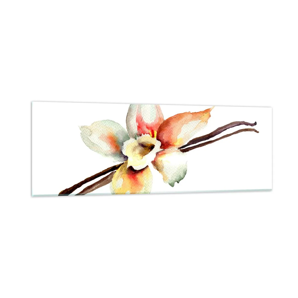Tablou pe sticlă - Dulceața stropită - 90x30 cm