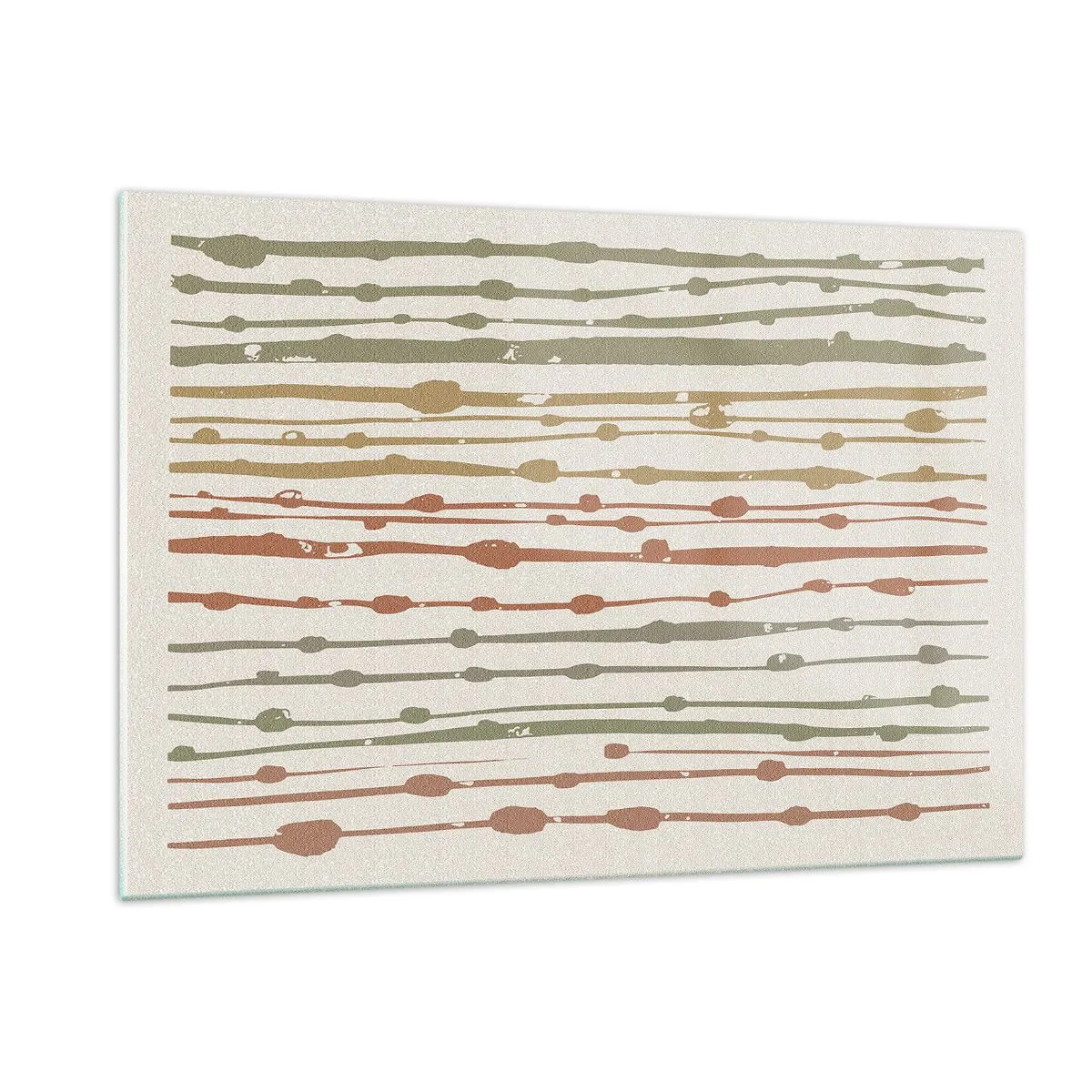 Tablou pe sticlă - Notația culorilor muzicale - 120x80 cm