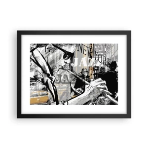Poster în ramă neagră - În ritmul New York-ului - 40x30 cm