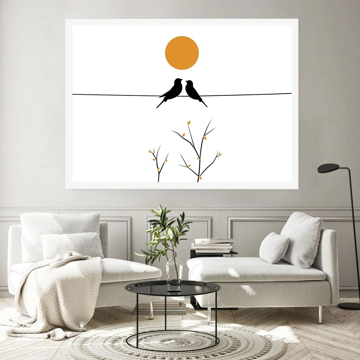 Poster - Seară cu privighetori - 40x30 cm