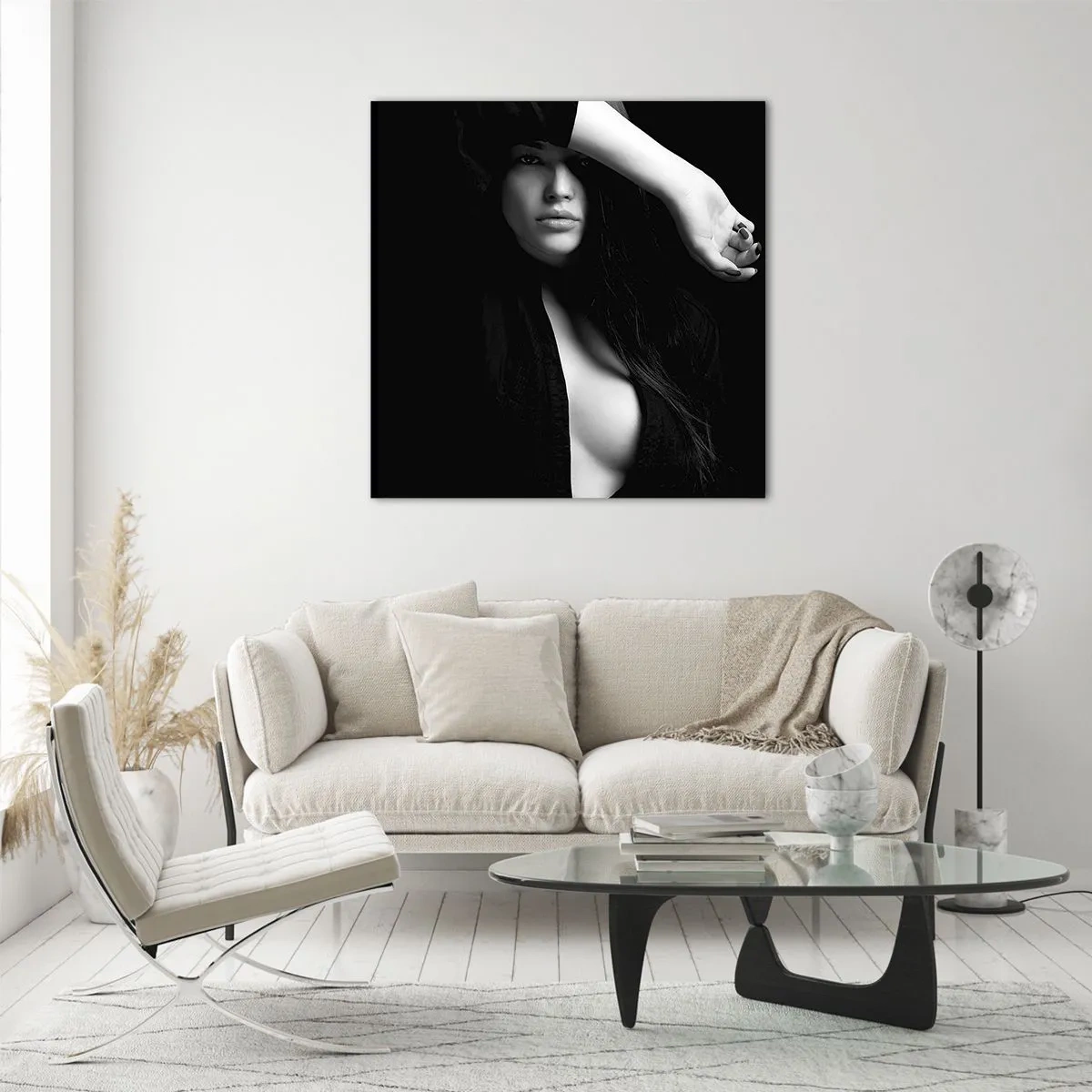 Tablou pe sticlă - Școala de seducție - 70x70 cm