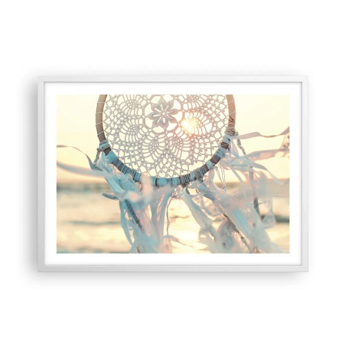 Poster în ramă albă - Totem de dantelă - 70x50 cm