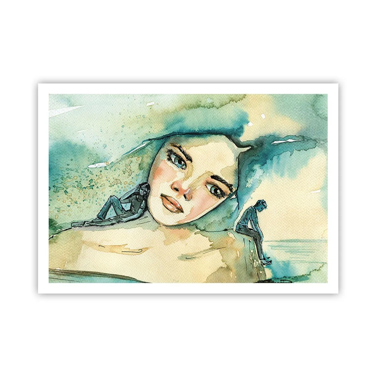 Poster - Am I blue? - 100x70 cm