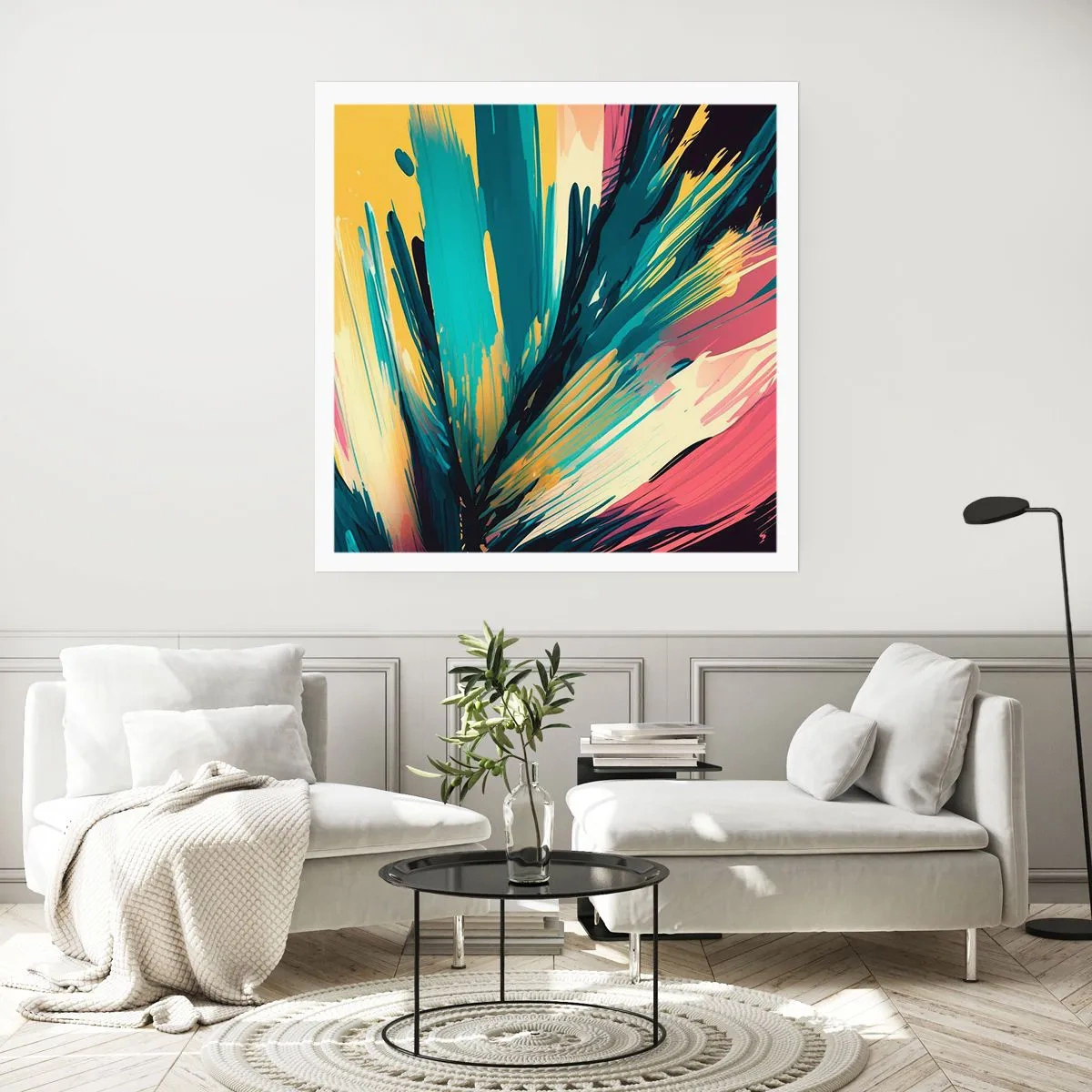 Poster - Compoziția - o explozie de bucurie - 60x60 cm