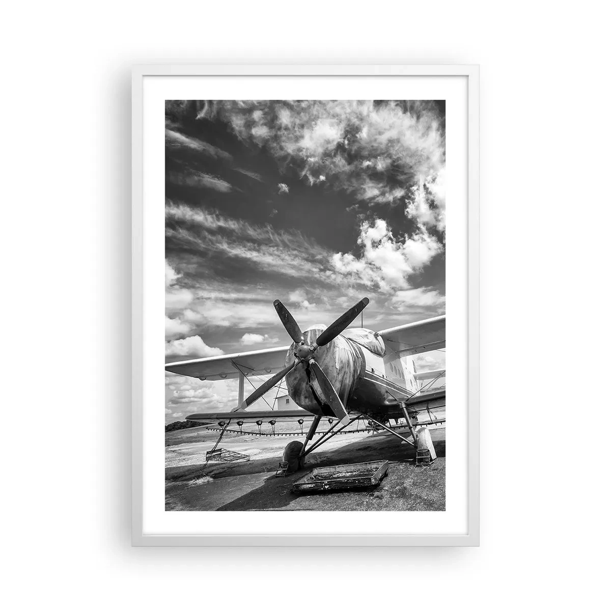 Poster în ramă albă - Abia aștept! - 50x70 cm