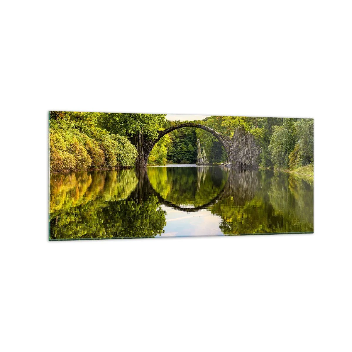 Tablou pe sticlă - La punctul de întâlnire a două lumi - 120x50 cm