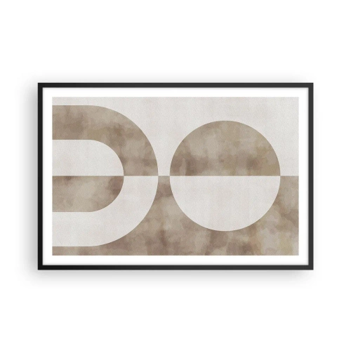 Poster în ramă neagră - Similitudini și diferențe - 91x61 cm