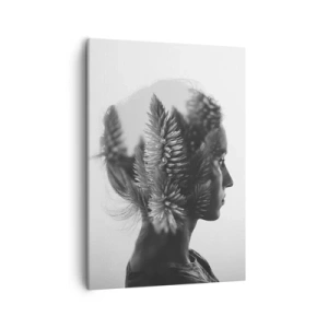 Tablou pe pânză - Doamna din pădurea de pini - 50x70 cm