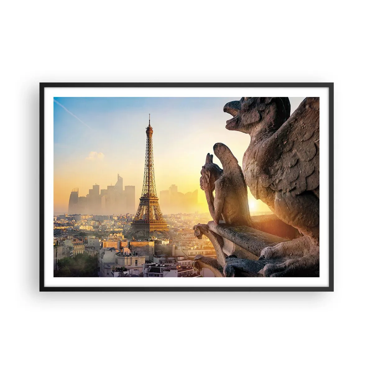 Poster în ramă neagră - S-au schimbat multe... - 100x70 cm