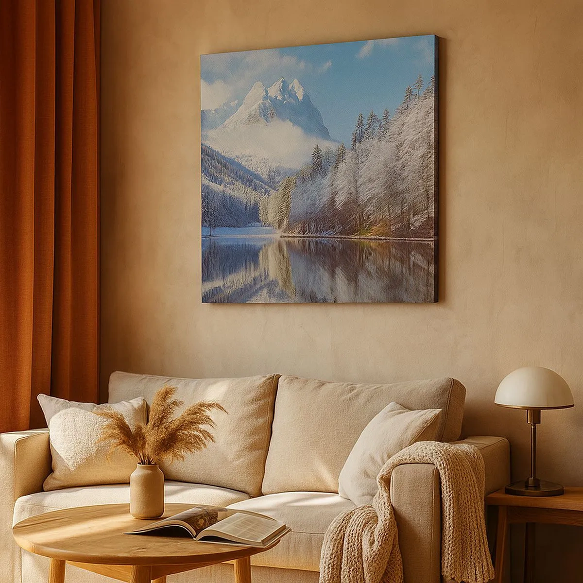 Tablou pe pânză - Veghe de zăpadă - 30x30 cm