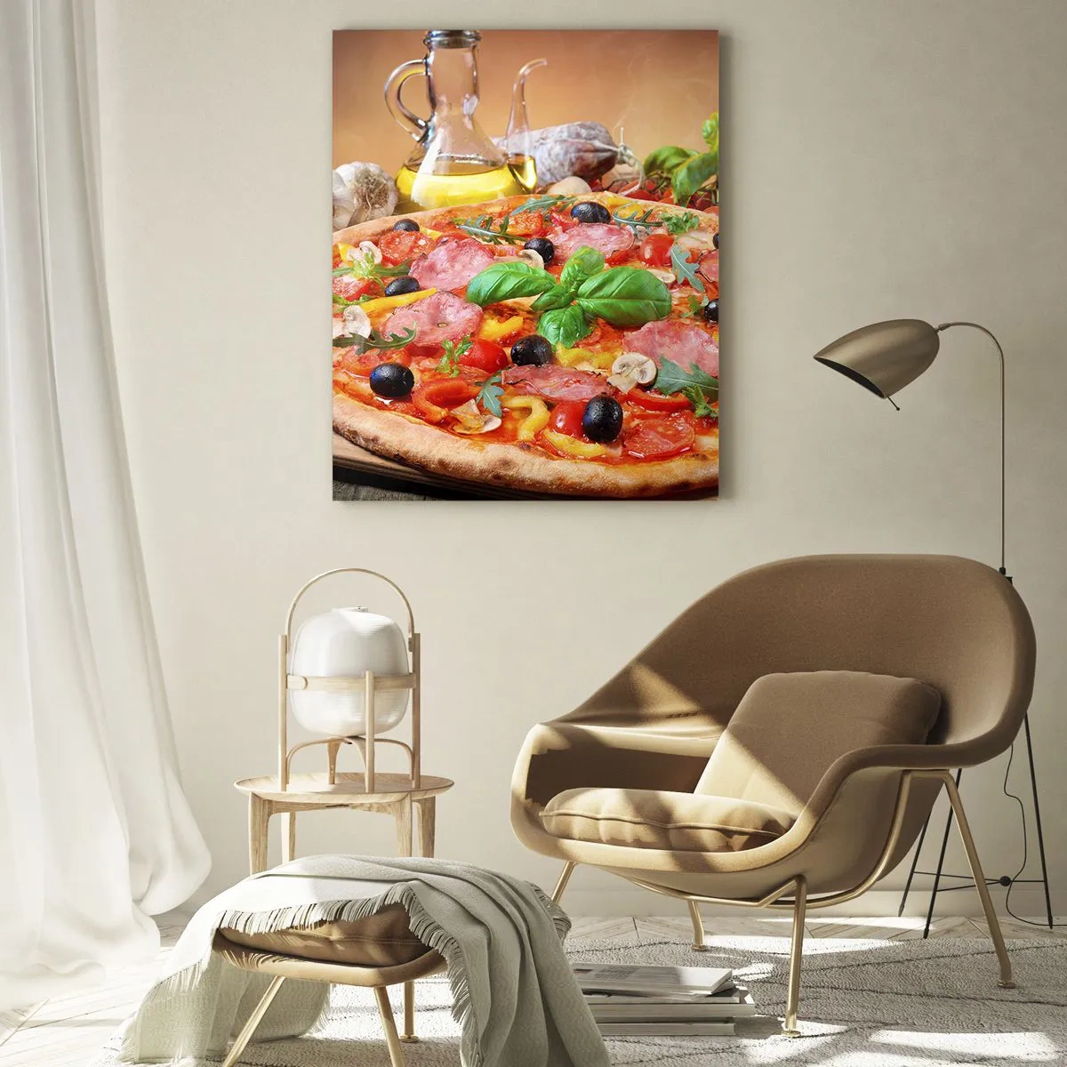 Tablou pe sticlă - Cu o adevărată aromă italiană - 50x70 cm