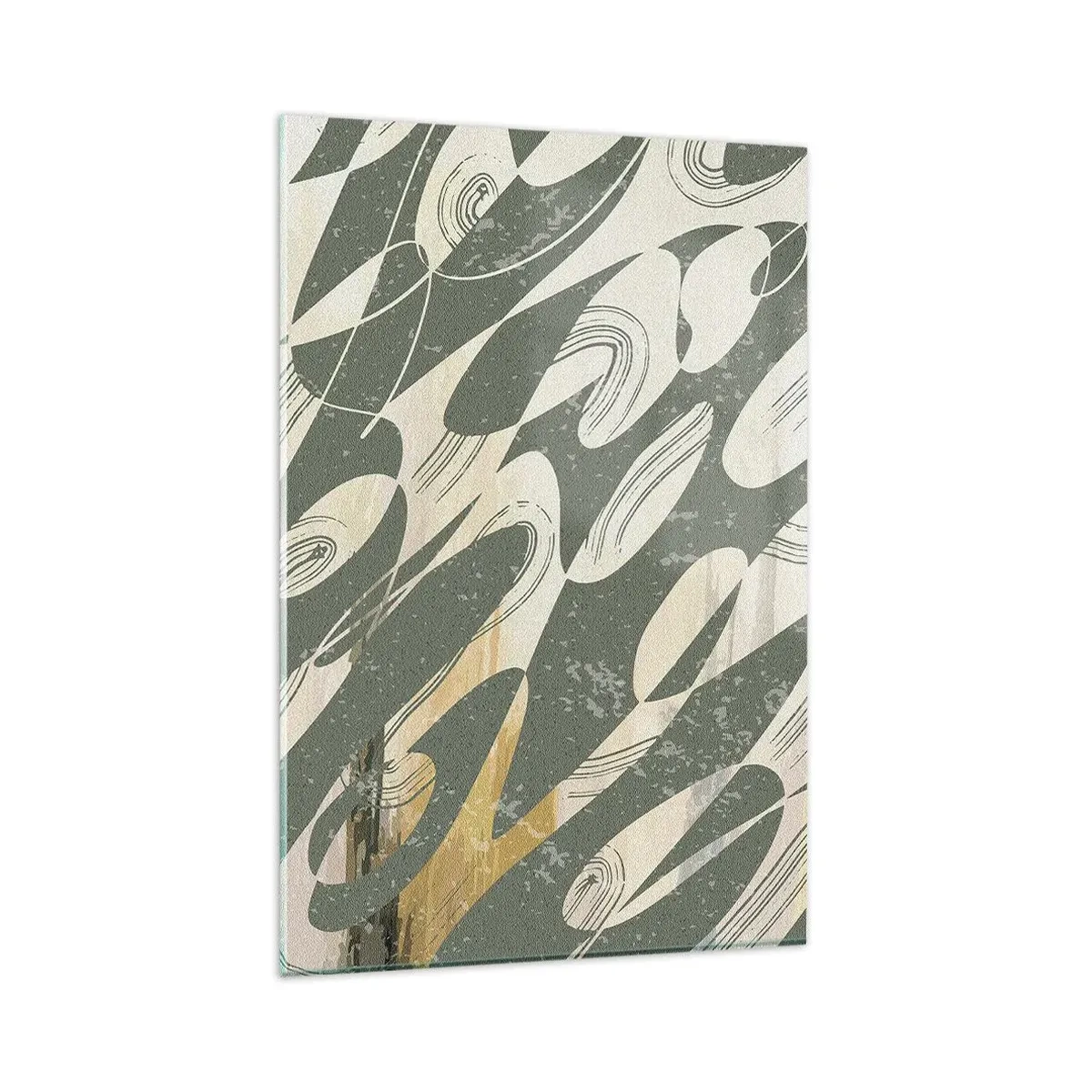 Tablou pe sticlă - Abstracție ritmică - 80x120 cm