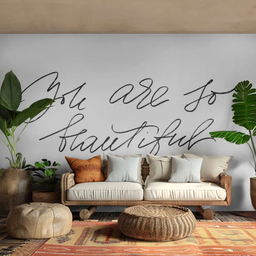 Fototapetă personalizată Premium Canvas - Serios, crede-mă... - Tipografie, Afirmare, Maxim