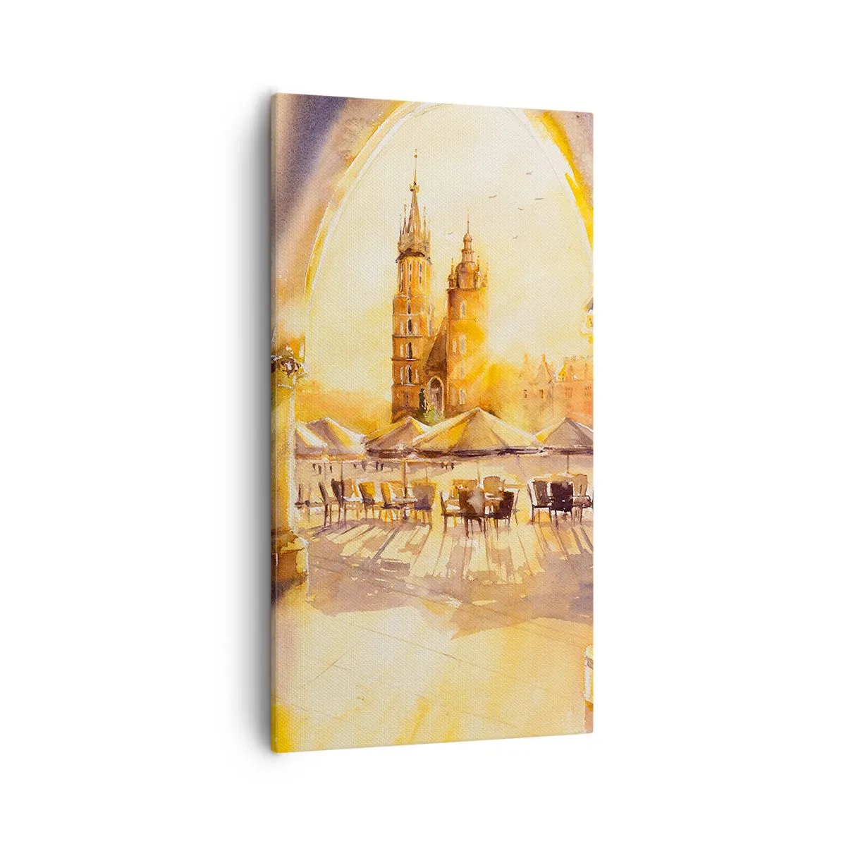 Tablou pe pânză - Răsărit în Cracovia - 55x100 cm