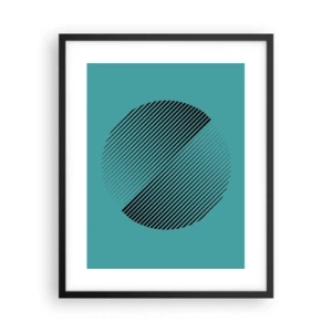 Poster în ramă neagră - Cercul - o variație geometrică - 40x50 cm