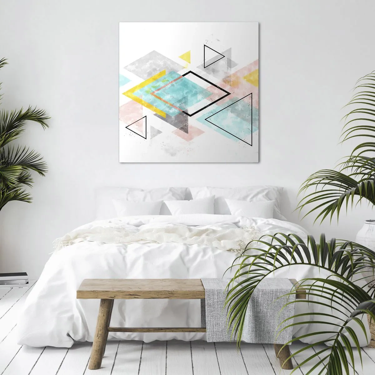 Tablou pe pânză - Joc geometric - 30x30 cm
