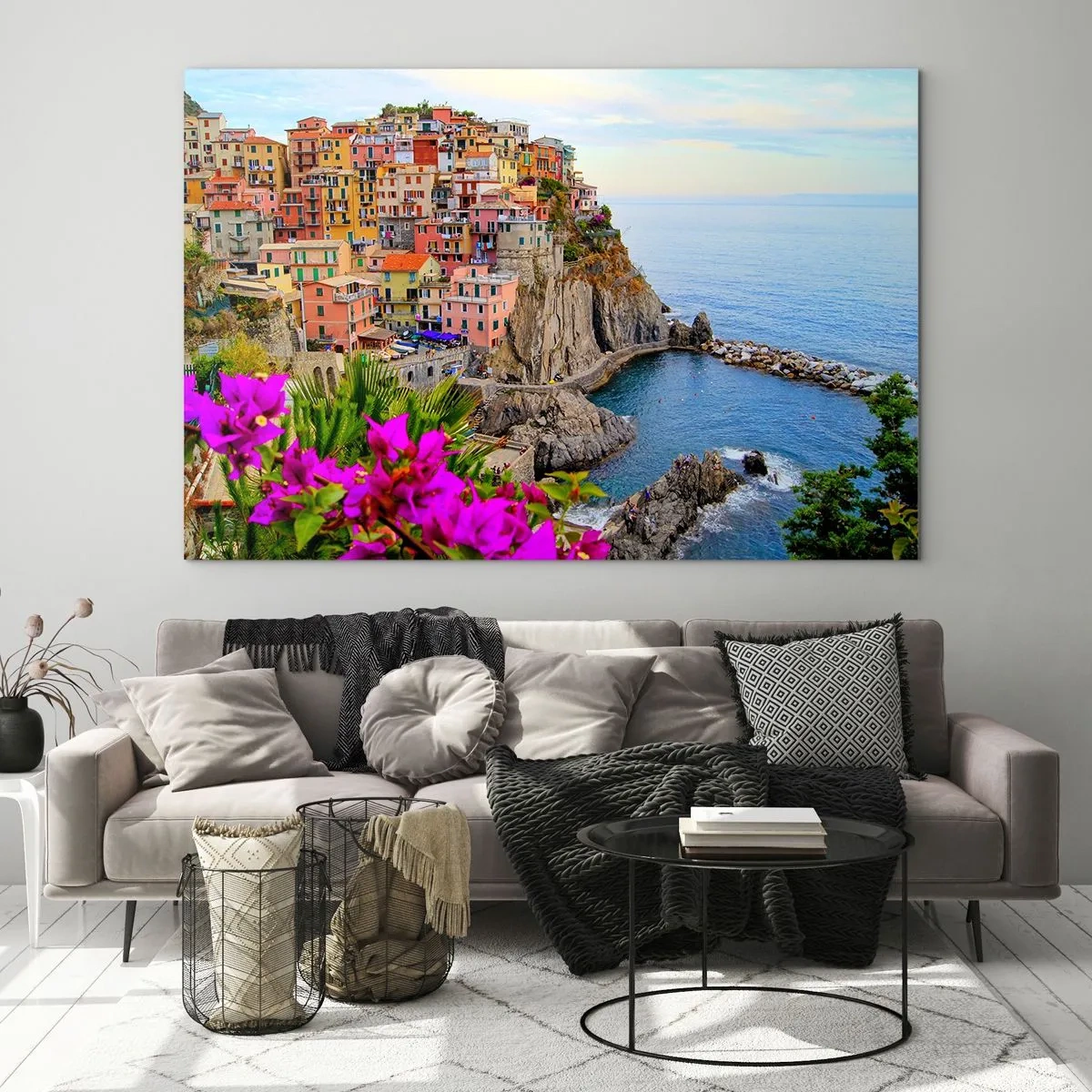 Tablou pe sticlă - Un oraș care râde - 100x70 cm