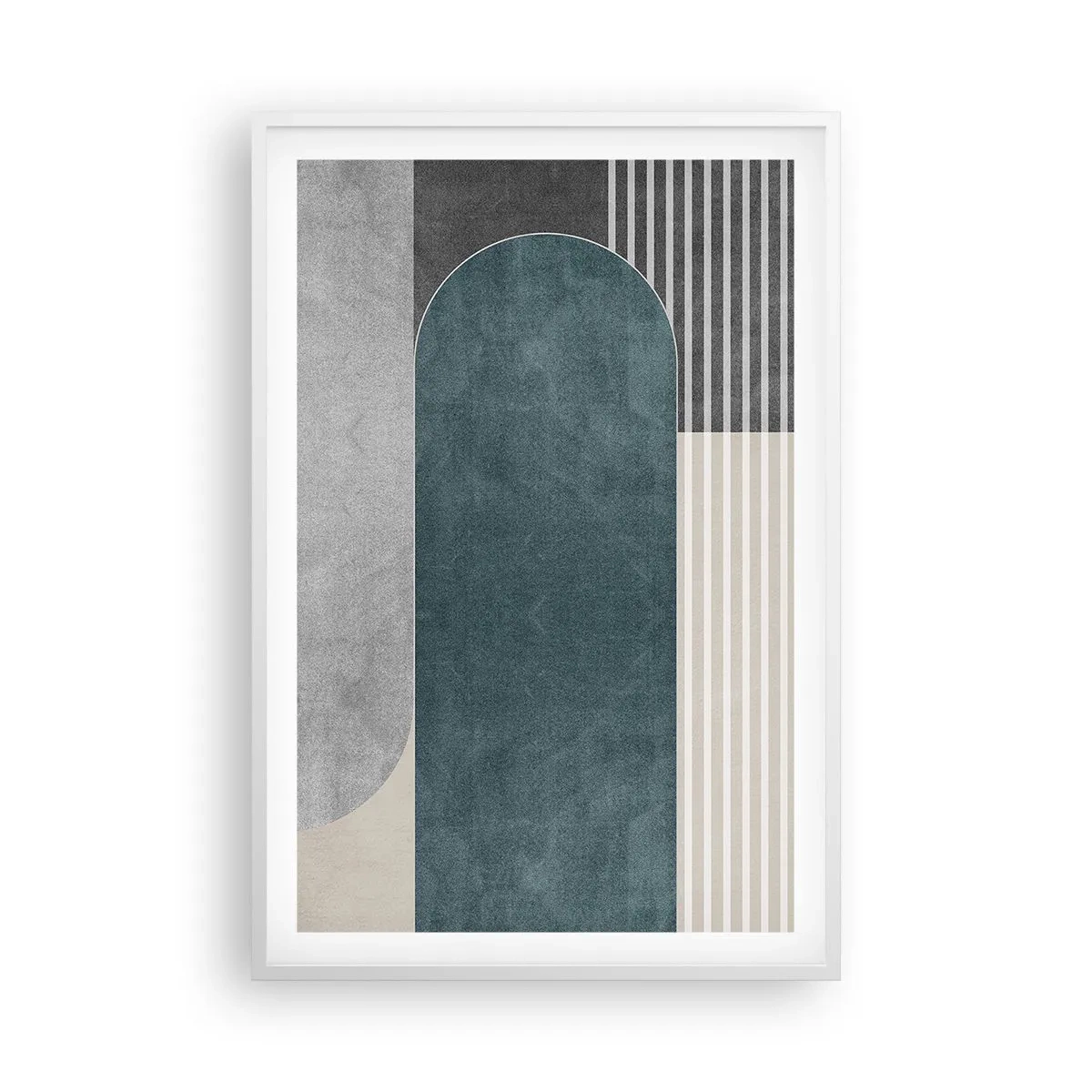 Poster în ramă albă - Compoziție de nivel - 61x91 cm