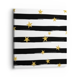 Tablou pe pânză - Cu toții ne-am născut sub o stea norocoasă - 30x30 cm