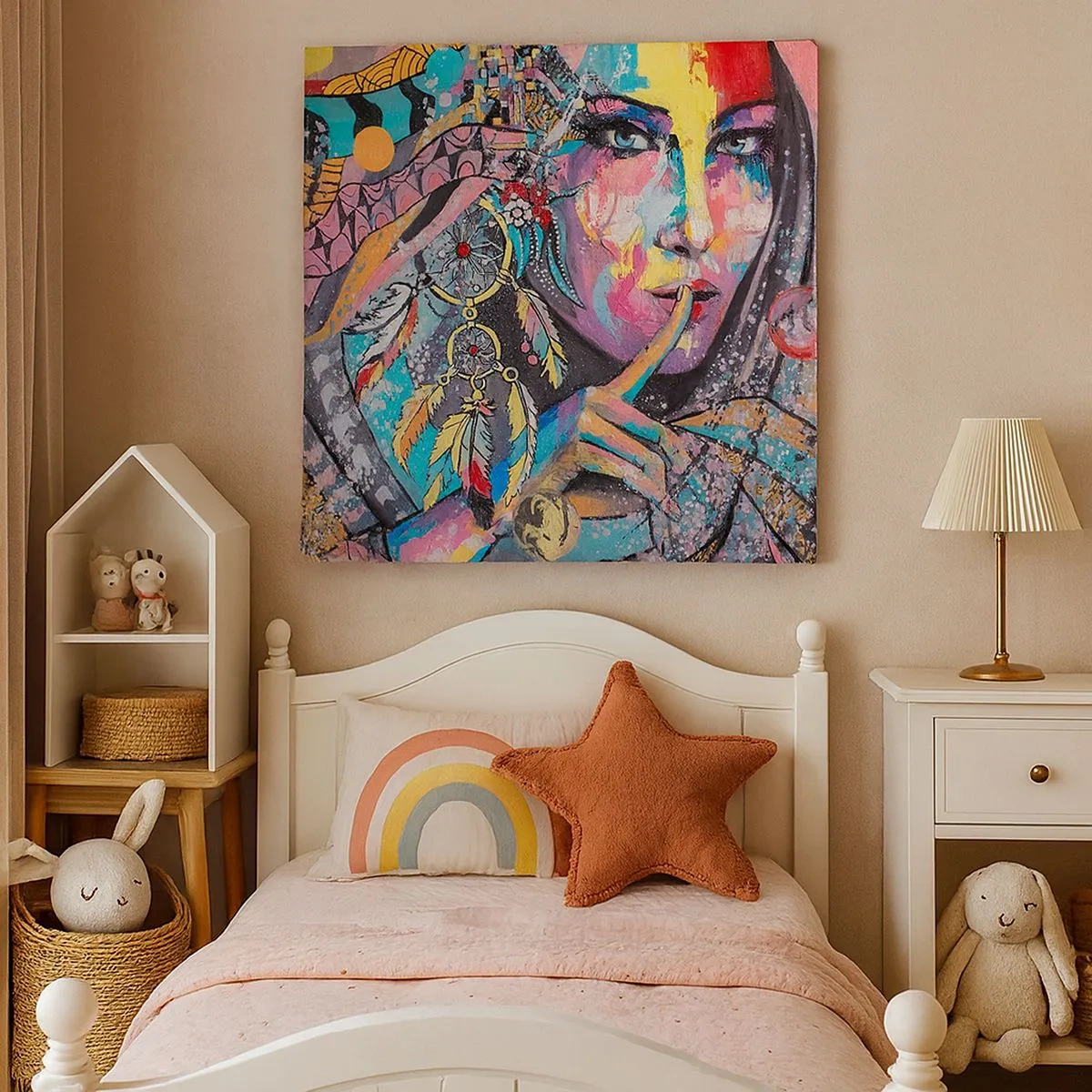 Tablou pe pânză - Taci până când înțelegi - 30x30 cm