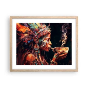 Poster în ramă de stejar deschis - Ritual magic - 50x40 cm