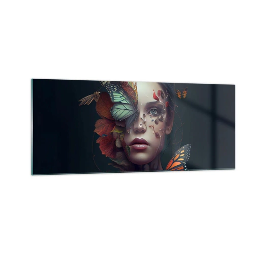Tablou pe sticlă - Transformare minunată - 100x40 cm