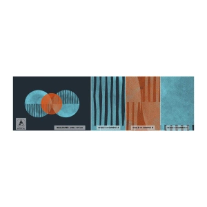 Mostră tapet Premium Sand - Compoziție simetrică - Abstracția, Bucată, Model geometric - 100x30 cm