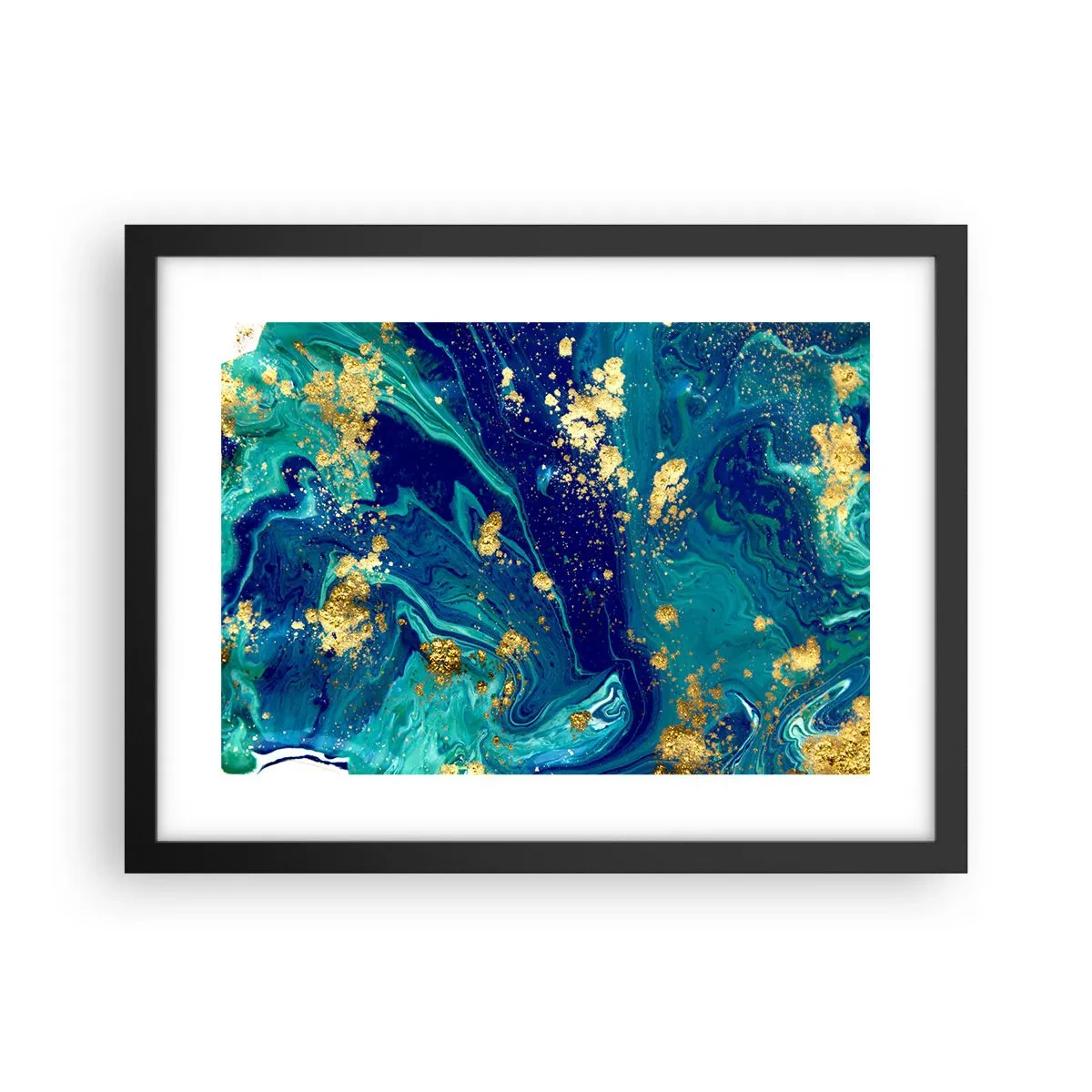 Poster în ramă neagră - Petale de soare  - 40x30 cm