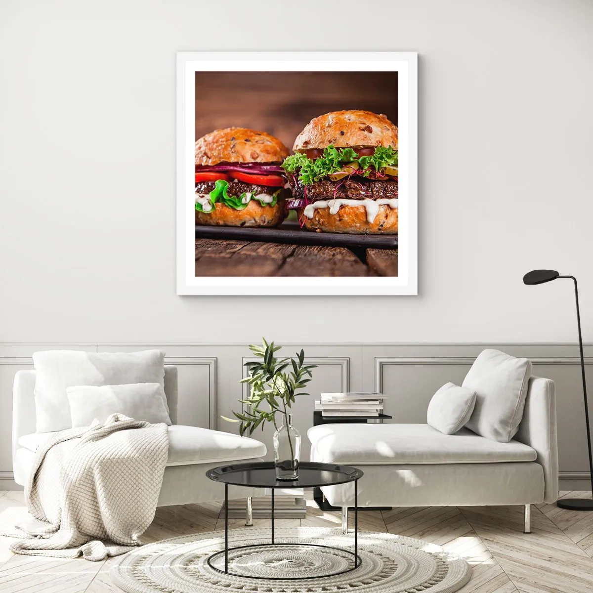 Poster în ramă albă - American dream - 50x50 cm