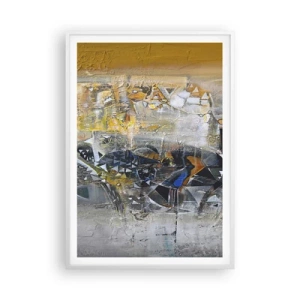 Poster în ramă albă - Totul va fi bine - 70x100 cm