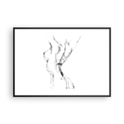 Poster în ramă neagră - Frumoasa și puternică - 100x70 cm