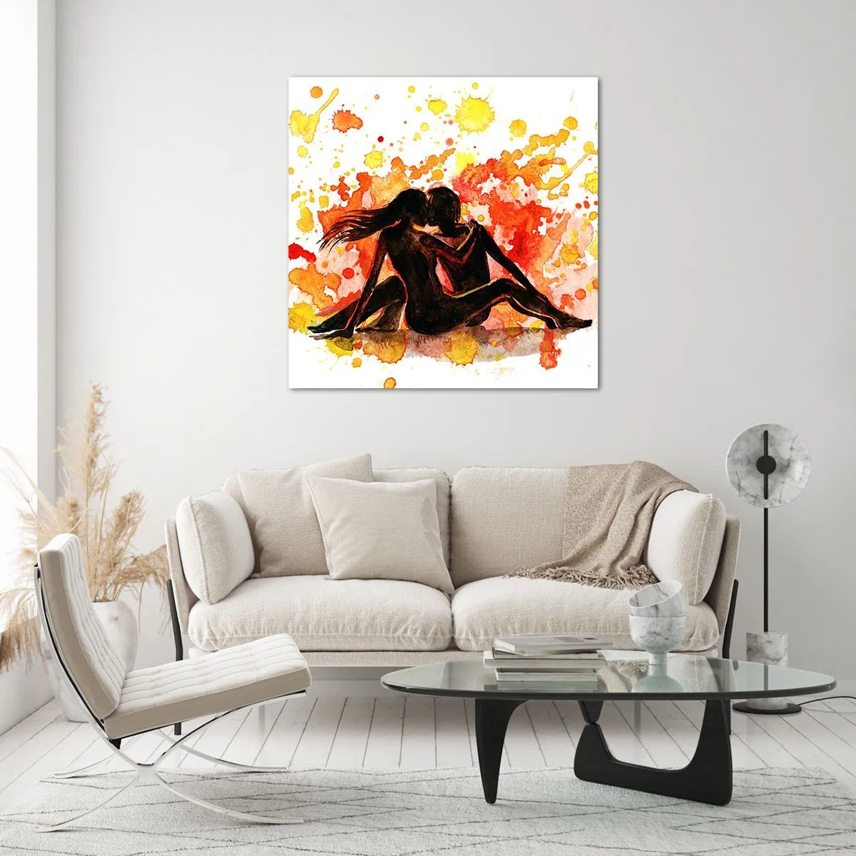 Tablou pe sticlă - Şi a fost lumină - 40x40 cm