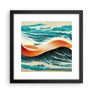 Poster în ramă neagră - Visul unui surfer - 30x30 cm