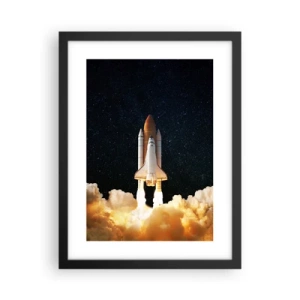 Poster în ramă neagră - Ad astra! - 30x40 cm
